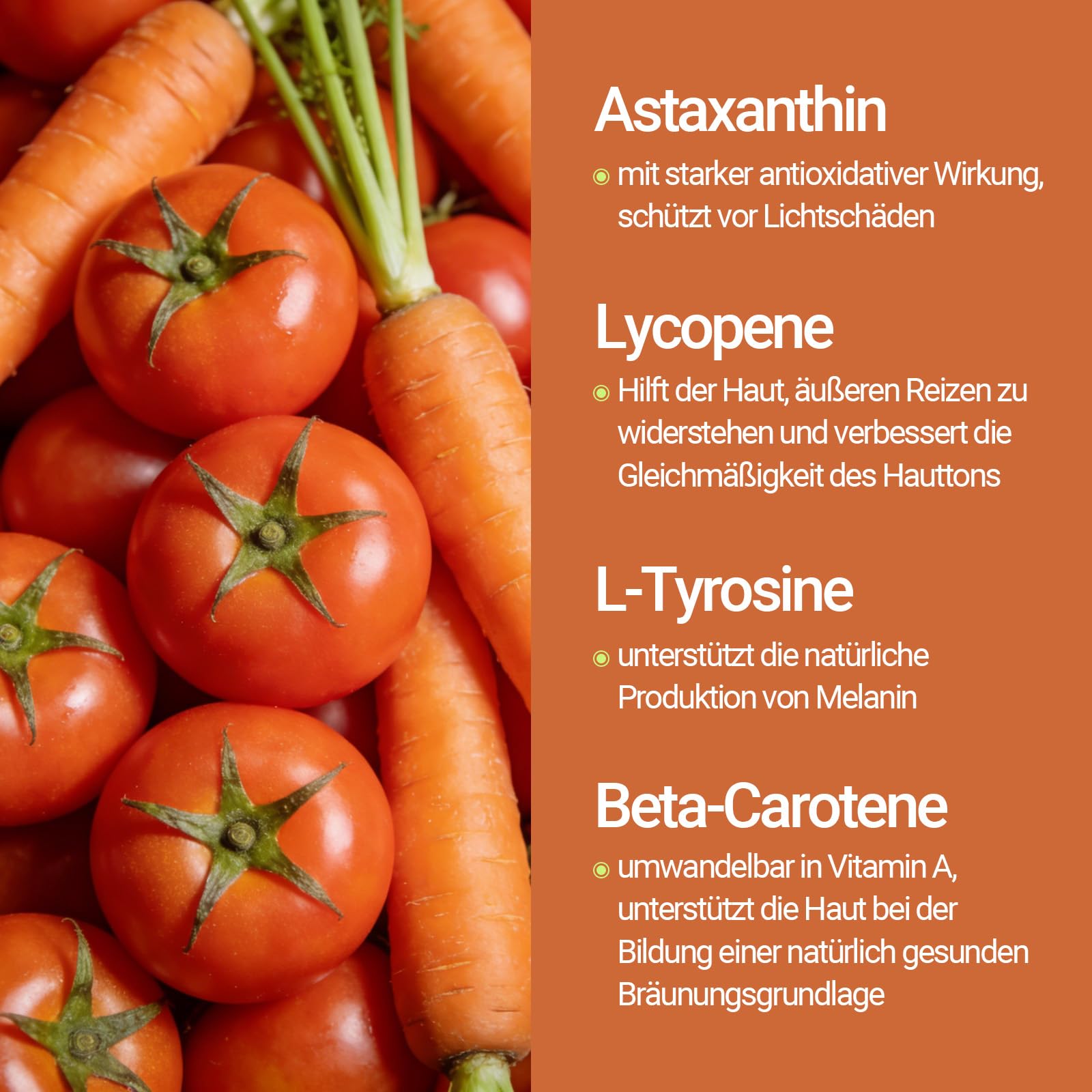 Tanning Gummies – Natürlicher Selbstbräuner von Innen mit Beta Carotin, Astaxanthin & L-Theanin – Bräunungs Gummibärchen für einen Shine Brown Teint ohne UV – Alternative zu Bräunungskapseln, 60 Stück