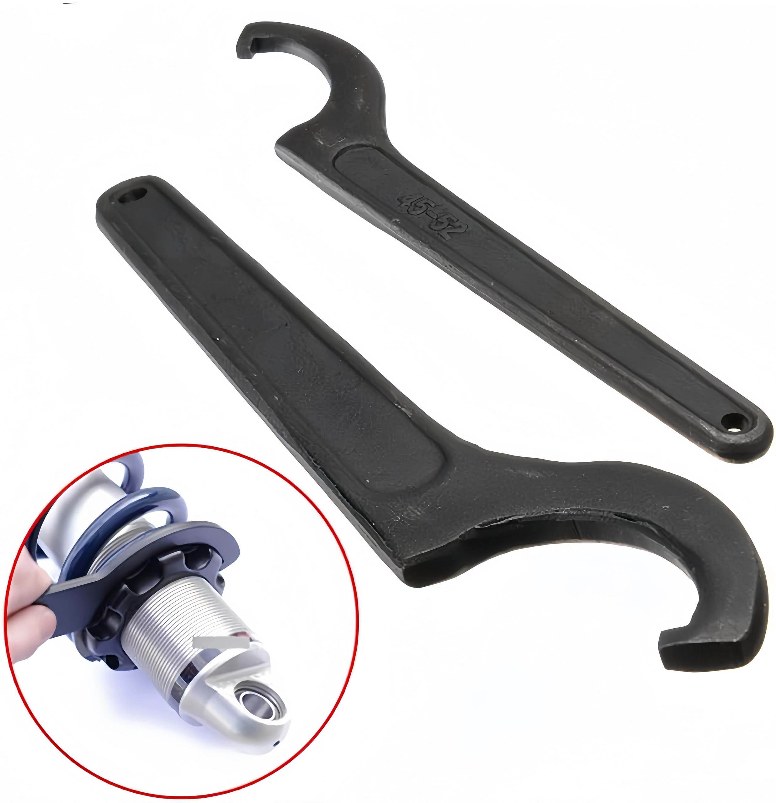 Llaves de gancho en C, llaves de gancho cuadradas, portabrocas multifunción, ajuste para bicicleta, motocicleta, herramienta de mano, 85-105 mm