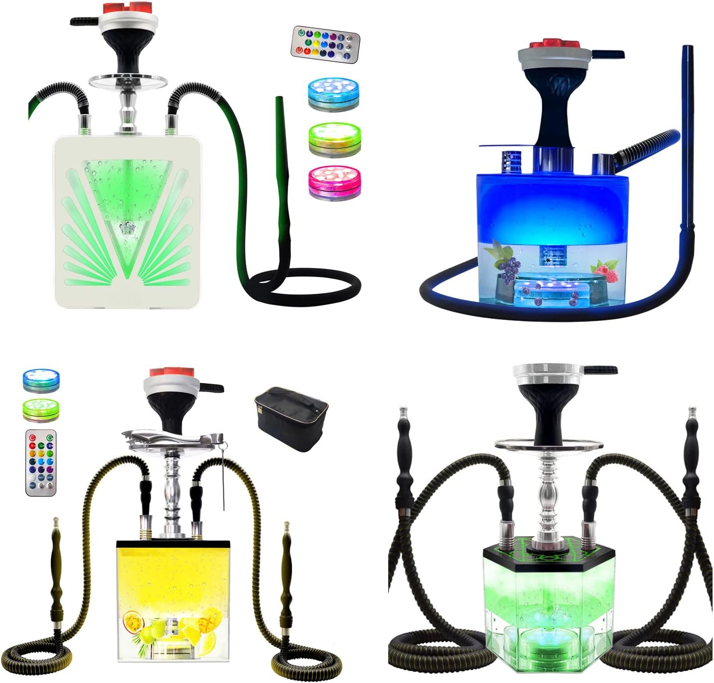 VIVI Hookah set & Mias Hookah set & Cube Hookah set