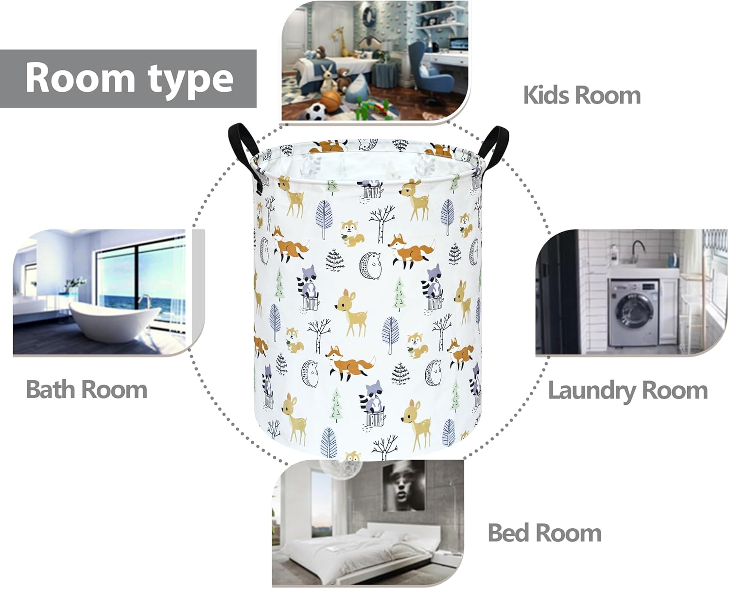 Baby Laundry Basket Kids Toys Storage Bins Women Organizer Nursery Hamper Gift Baskets for Home,Office,Home Decor