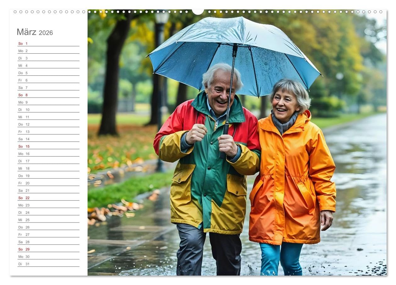 Renten-Turbo. Wenn der Ruhestand erst richtig Fahrt aufnimmt (Wandkalender 2026 DIN A2 quer), CALVENDO Monatskalender: Lustige Rentner in Aktion (CALVENDO Menschen)