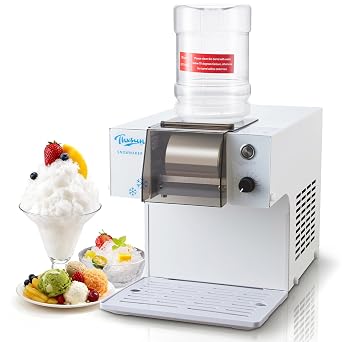 260W Snowflake Ice Machine, 110 LBS/24H Bingsu Maker | Adjustable ice texture, SUS304 food-contact parts, and air-cooled design for cafes, dessert shops, restaurants, and events.