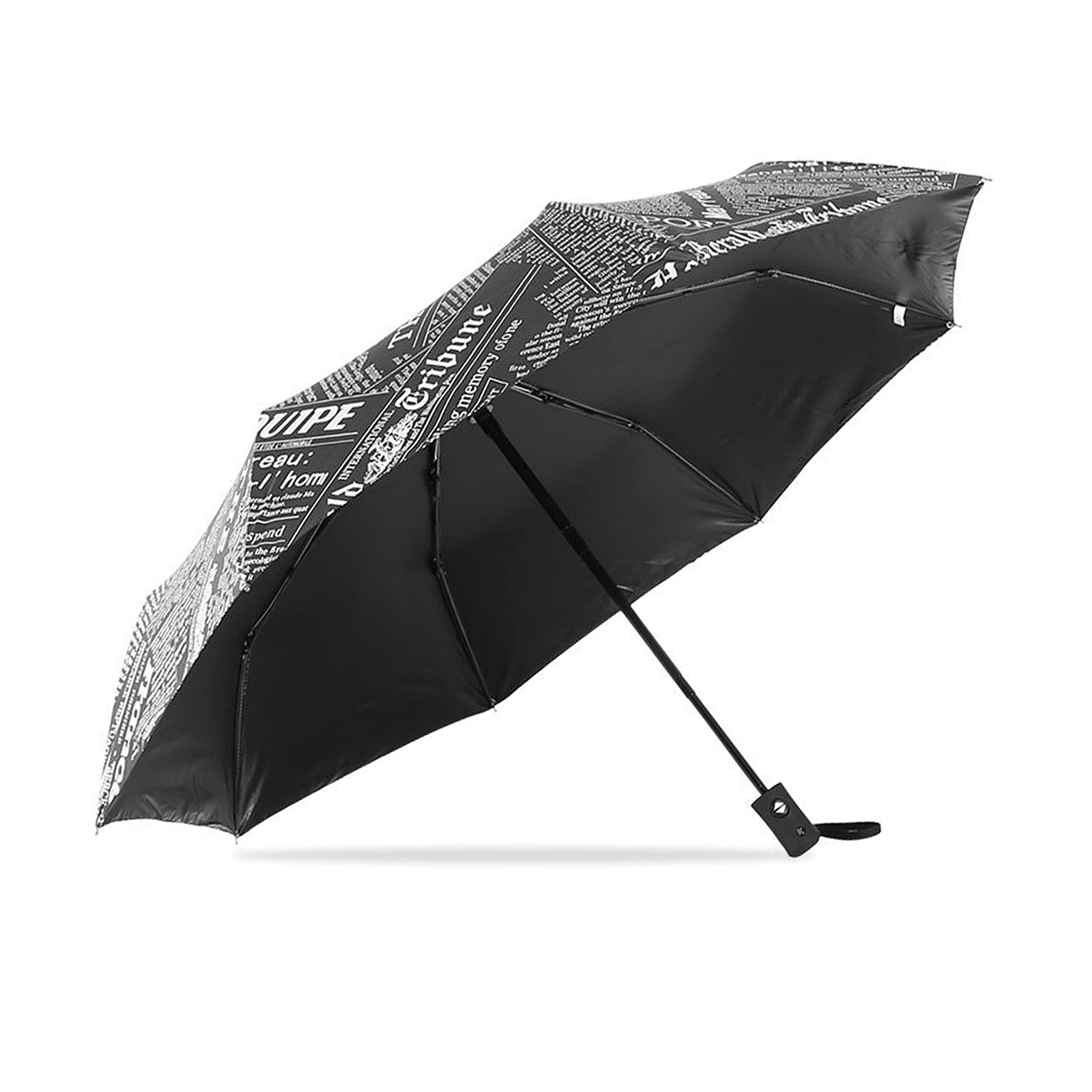 KraptickAutomatic Wind Proof Umbrella With UV Protection and Auto Open Close - Water-Proof Unisex Design Chata/Chatri for Men (Newspaper-Printed)