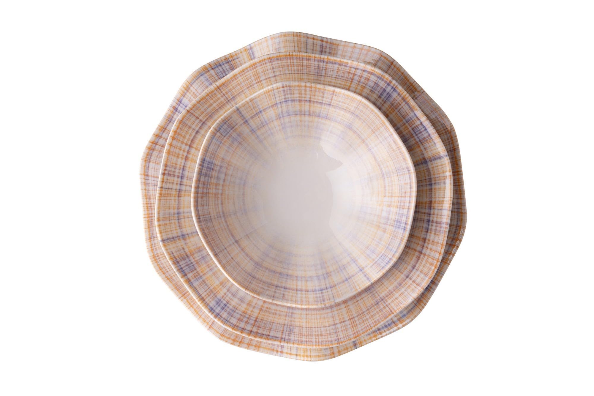 Elegancki 24-częściowy zestaw obiadowy, 100% porcelana, w zestawie talerze serwisowe, miski, talerze deserowe, do mycia w zmywarce i do kuchenki mikrofalowej, idealny na każdą okazję