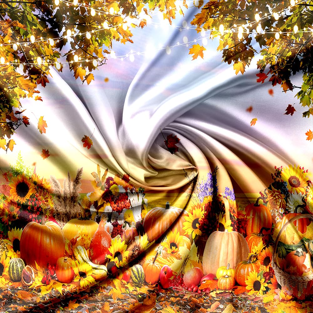 Fotohintergrund „Herbstwald Mit Ahornblättern“ – 1,8 X 2,4 M Vinyl, Für Foto-Shootings, Deko & Herbst-Partys