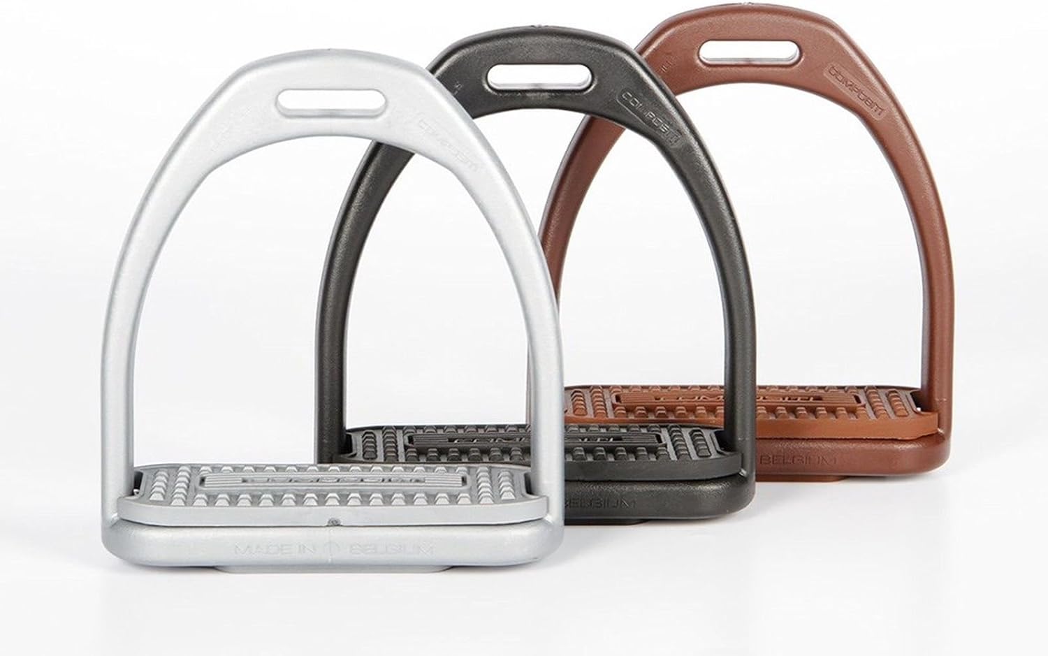 Horze Profile stirrups, plastic, Black, 4"