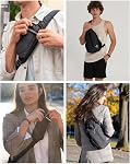WATERFLY Sling Bag Sling Backpack Crossbody Bag Hiking Daypack for Men Women