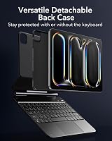 ESR iPad Pro 11 inch (M5/M4) Billentyűzetes Tok Mágneses Állvánnyal, Fekete 5