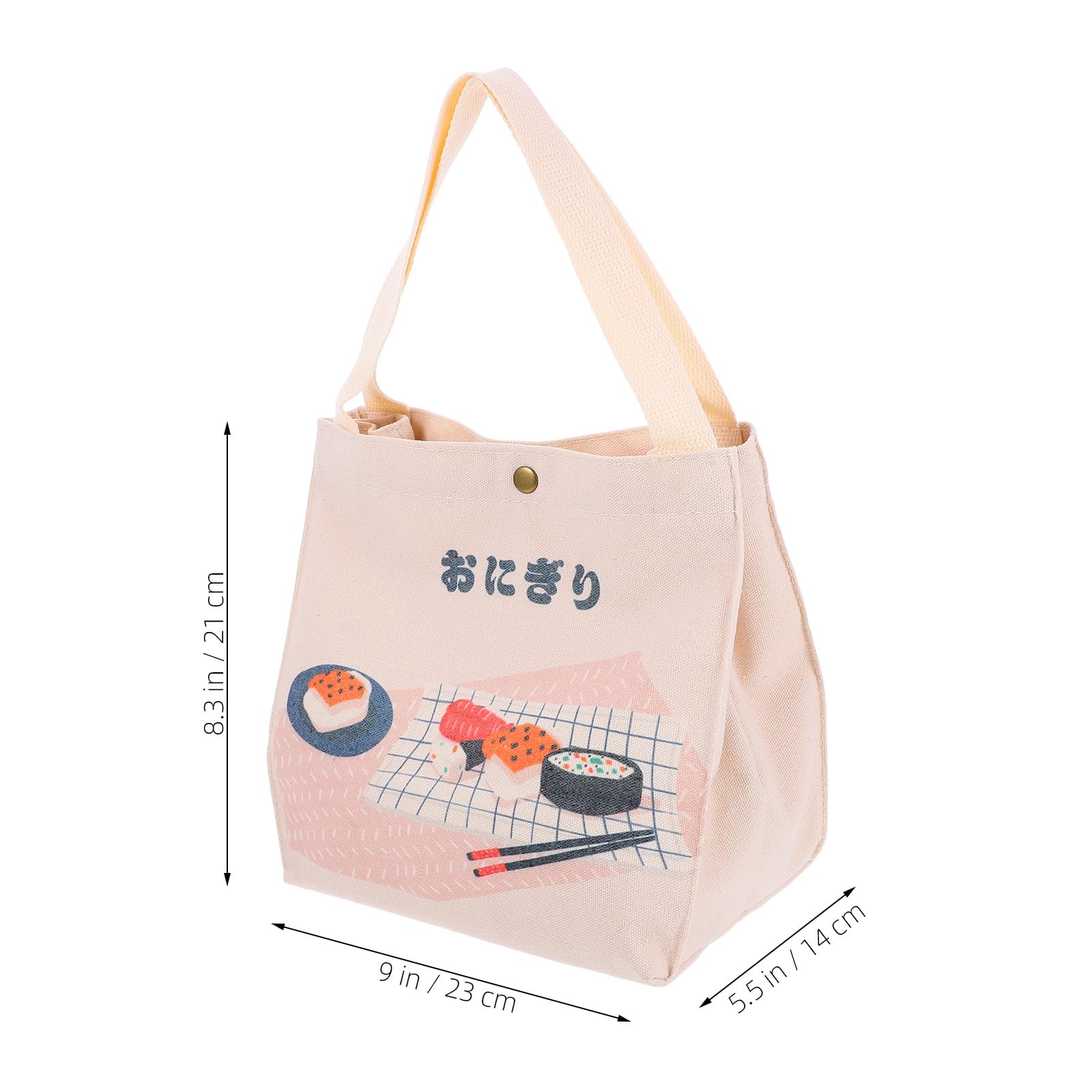 Operitacx 1 Pc D' En Toile Sacs à Main Pour Le Déjeuner Mini Pochette Fourre-tout Pour Le Déjeuner Joli à Lunch à Lunch Pour Hommes Bento Riz Chaud Voyage Portable