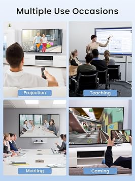 Wireless HDMI Display Adapter, 4K HDR Screen Mirroring Streaming Dongle, 2.4/5GHz Wireless HDMI Dongle Wifi HD-MI Adapter Supports Miracast/DLNA/Airplay for iOS/Tablet/to HDTV/Laptop/Monitor/Projector