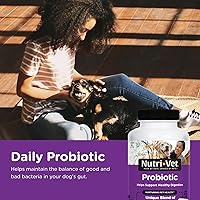 Vista 4 de Nutri-Vet Cápsulas de probióticos para perros Apoya la salud digestiva Para perros de todos los tamaños Promueve un sistema inmunológico