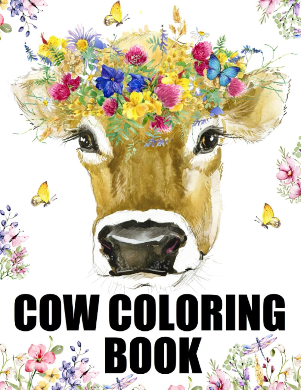 Amazon.com: Cow Coloring Book For Adults: Large Print Cows Adult ...