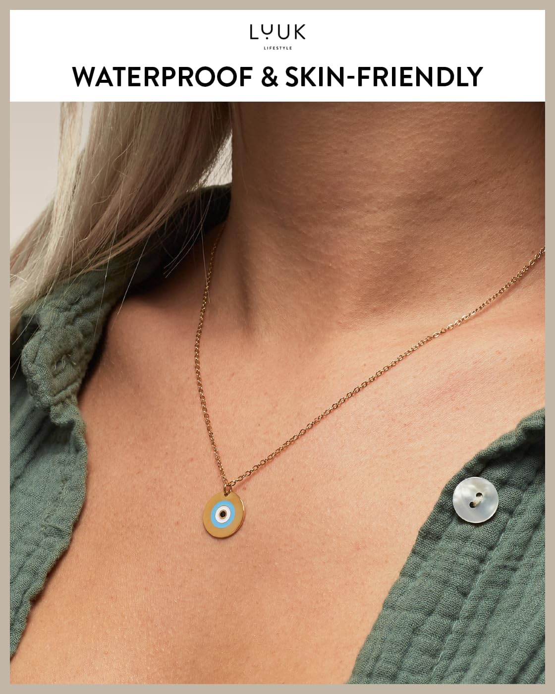 LUUK LIFESTYLE Cute Stainless Steel Charm Necklaces Silver Gold Rosegold image 3