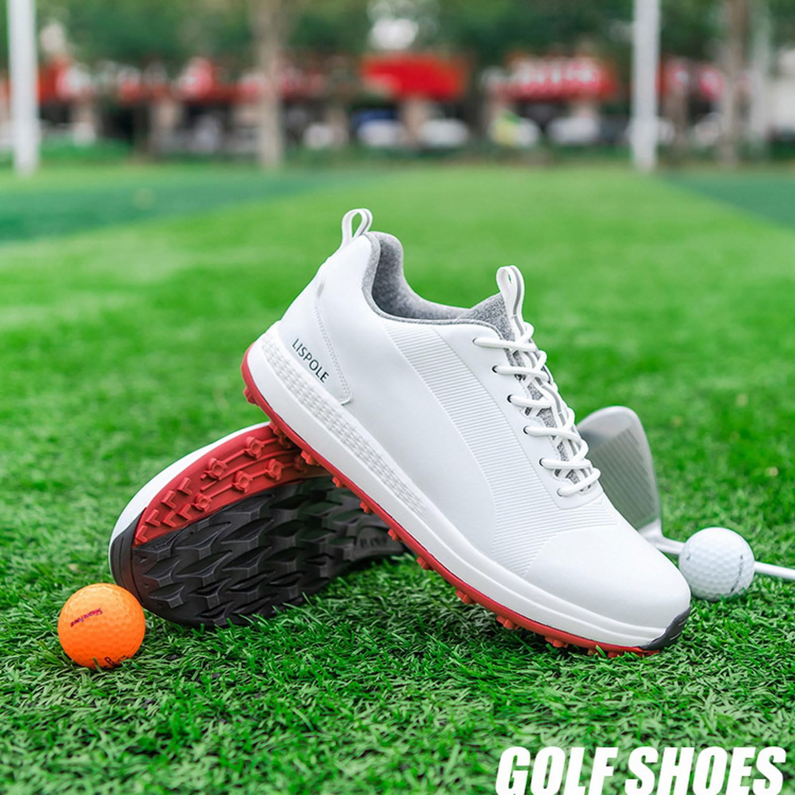 Zapatos De Golf Hombre,Zapatos De Golf Casuales,Tela De Microfibra,Antideslizantes De Goma,Adecuados para Campos De Golf Campos De PráCtic Aentrenamiento Y La CompeticióN