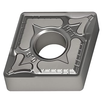 CNMG120408-NFT WS10 Carbide Tiger-Tec Negative Indexable Turning Insert, 1/32" Corner Radius, 1/2" IC, 3/16" Thick, 0.020" - 0.079" Depth of Cut Pack of 10