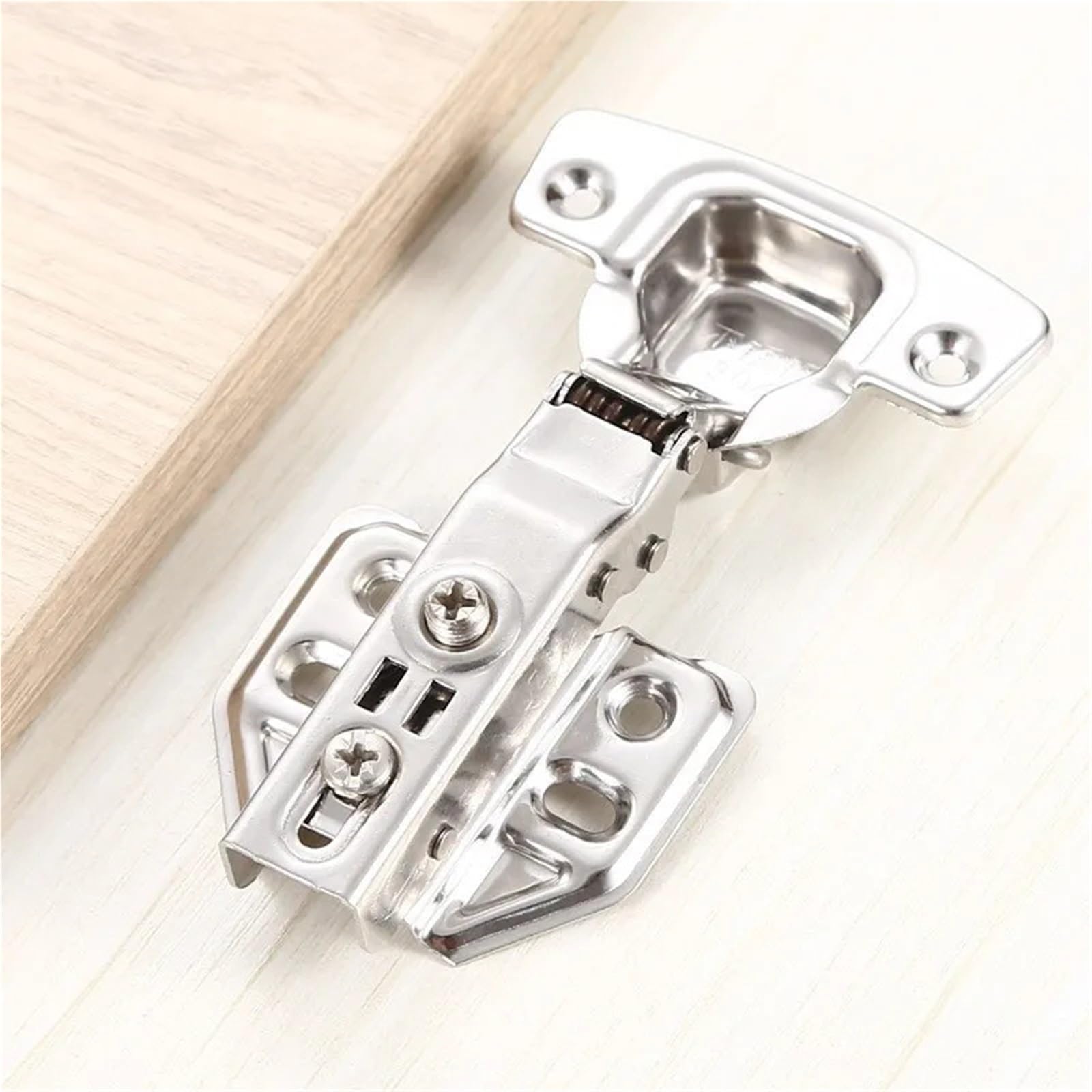 Charnière de porte d'armoire en acier inoxydable 304 avec amortisseur hydraulique 1 pièce