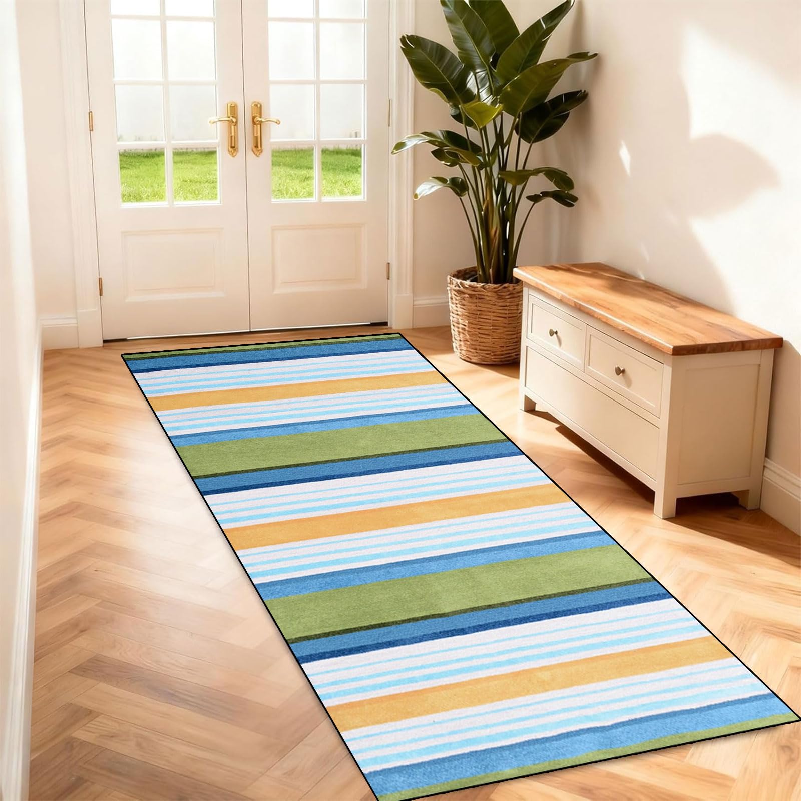 Alfombra de cocina anti manchas y lavable de 100x170 cm para solucionar suelos resbaladizos
