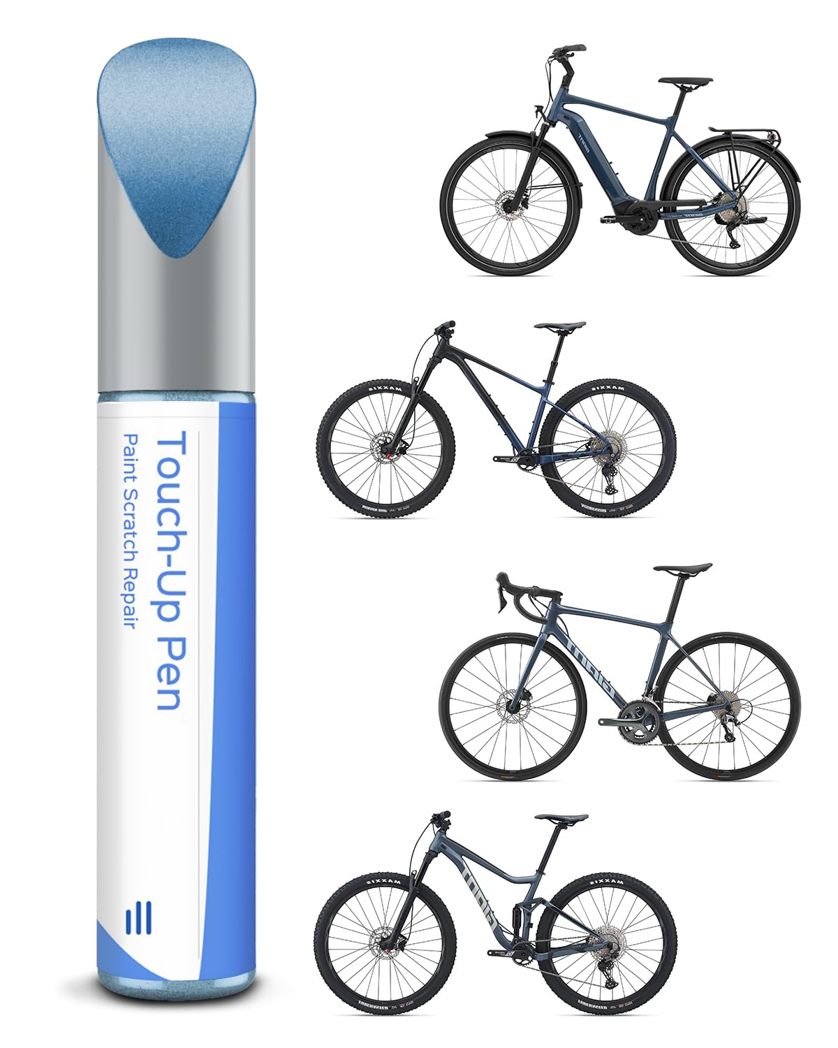 Pintura brillante en carbono para bicicleta - Reparador de pintura para Giant, use lápiz de pintura para metal y plástico - Pintura para bicicleta de alta cobertura — view 17