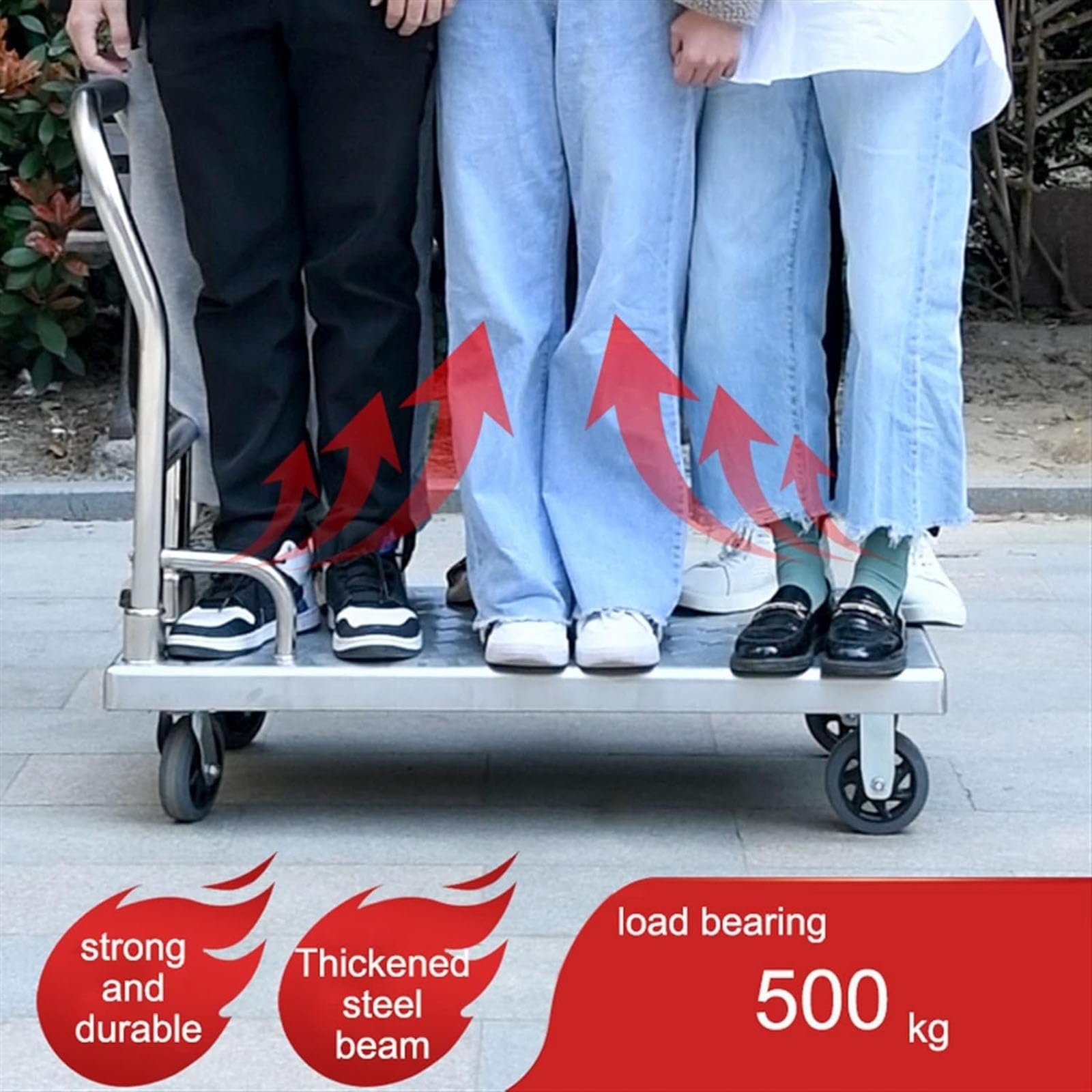 Carrello Da Trasporto Dolly A Mano Pieghevole Carrello Da Campeggio Pieghevole Robusto Per Lo Spostamento Di Oggetti Pesanti A Mano Per Casa Ufficio Supermercato Localizzazion Trasloco(60X90cm)