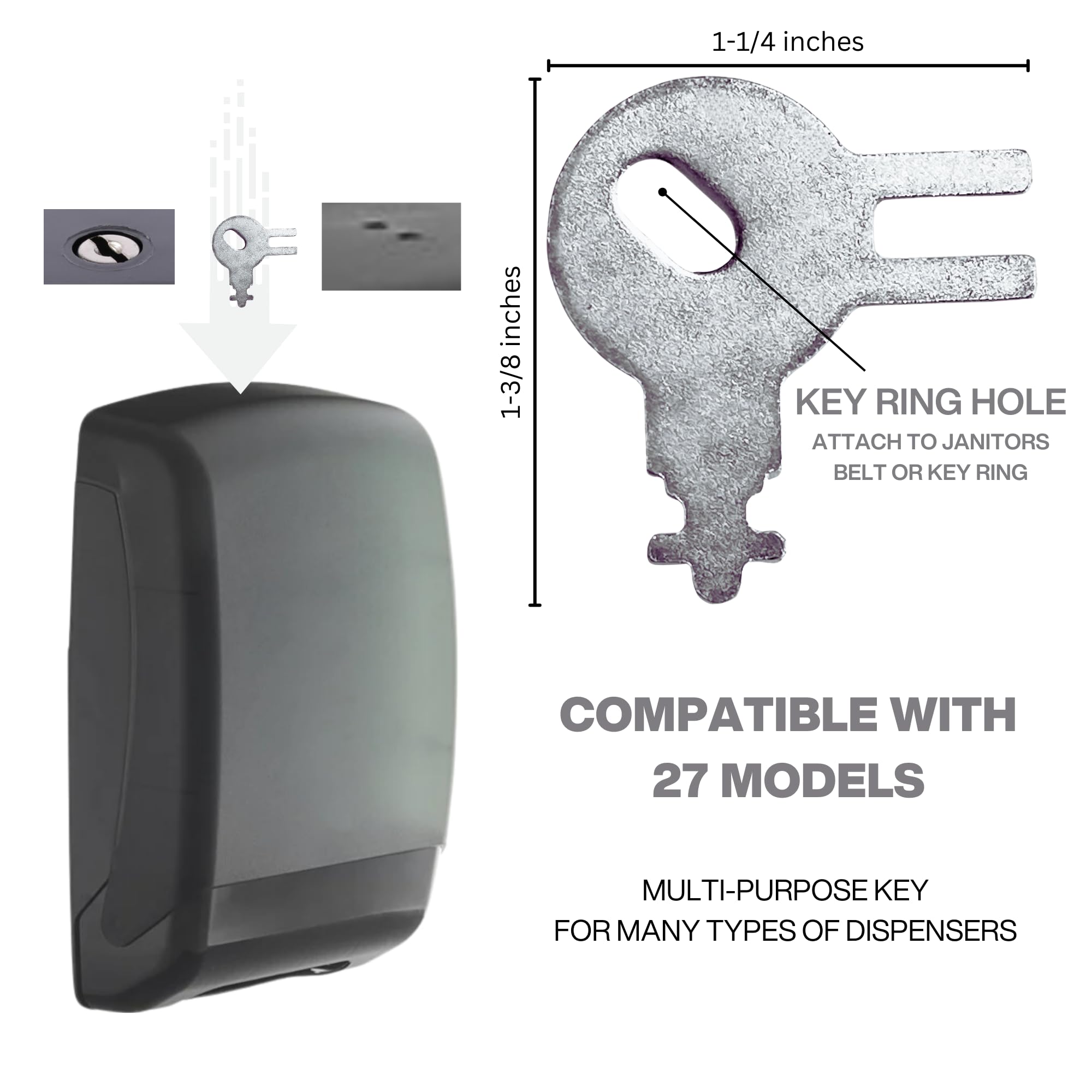Amazon.com: Key for Lavex Dispensers - Multi-Purpose Metal