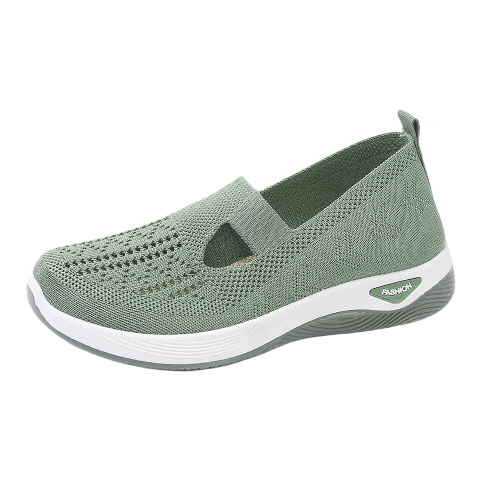 Scarpe Ortopediche Donna - Estive Senza Lacci Scarpe Slip On da Corsa Camminare Comode Ginnastica Morbida Sneakers Traspiranti Leggere Antiscivolo Sneakers Diabetici Pianta Larga Sanitarie