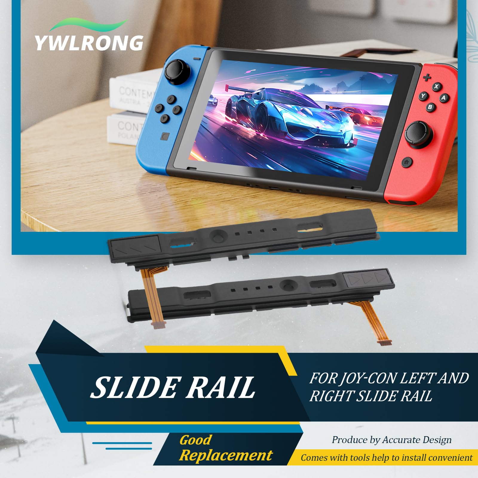 Amazon.com: for Nintendo Switch Joy-Con Slide Rail Replacement for