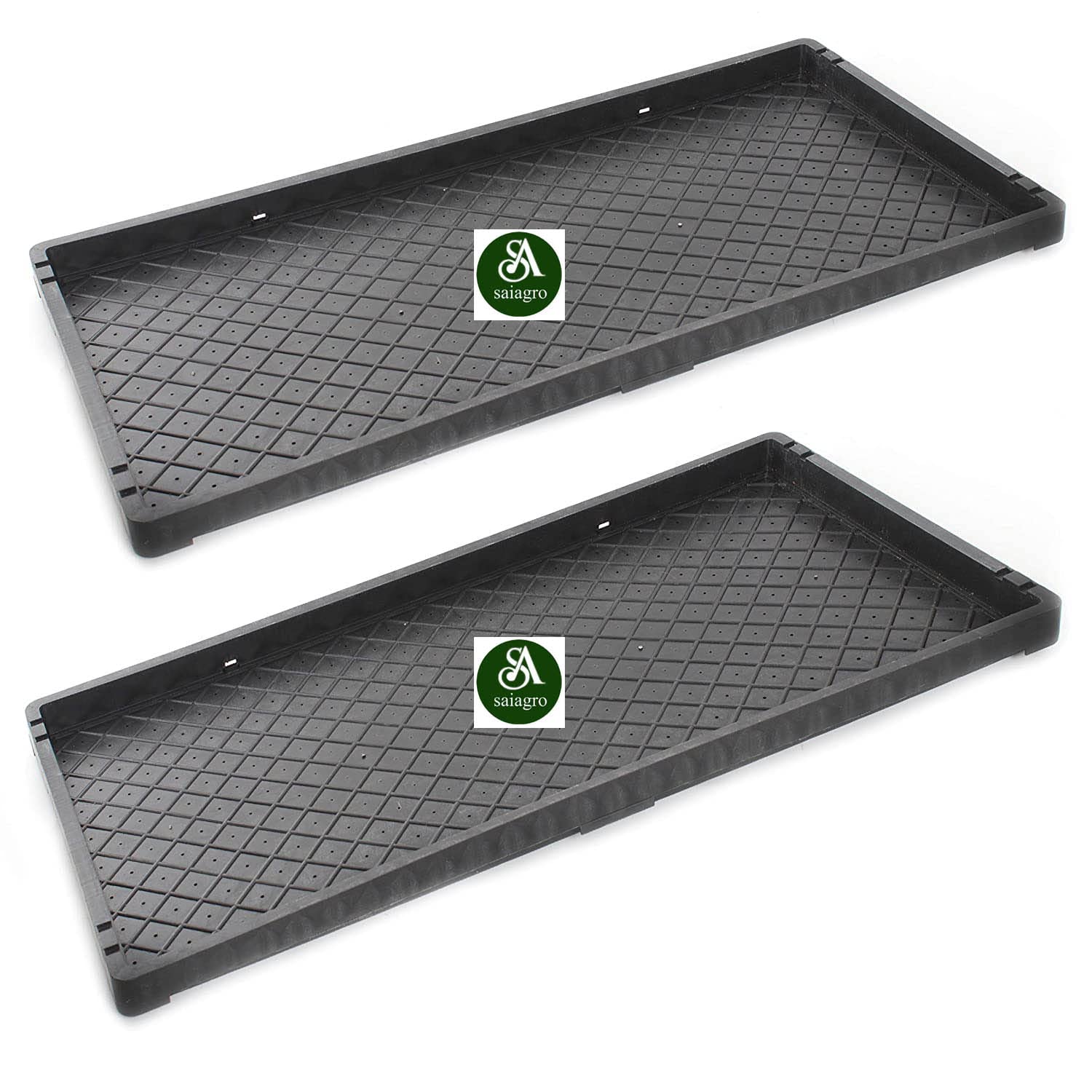 SAI Agro Wheat Grass Trays -Set of 2 Growing Microgreen Tray, Hydroponics, Seedling Starter for Greenhouse, Wheat Grass Tray/Paddy Tray/microgreens Growing Tray/pro Tray (B0B563CV89) Amazon Price History, Amazon Price Tracker