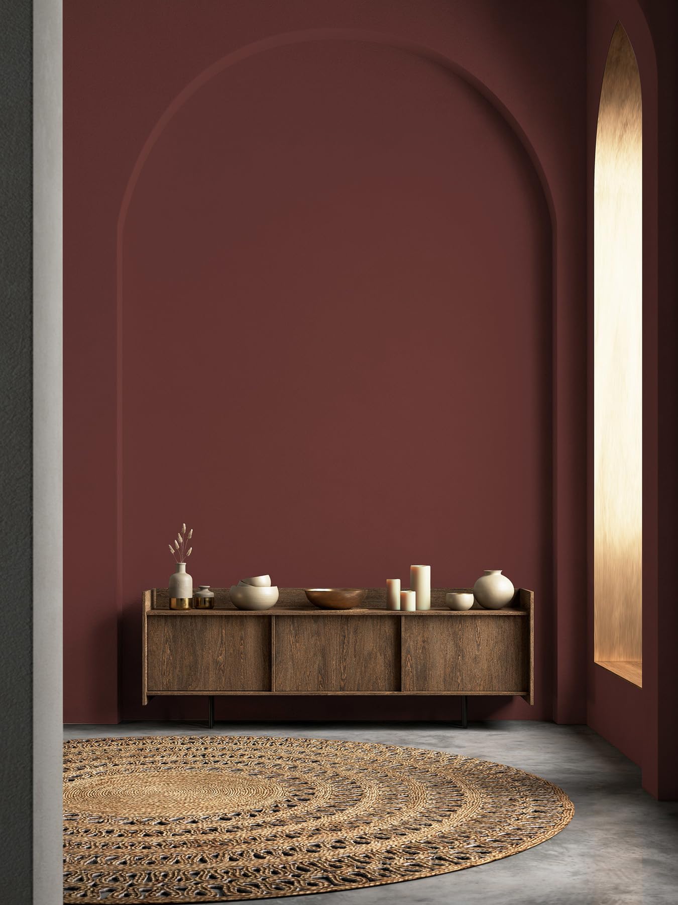 livingwalls PURO Premium Peinture murale c2021 – Peinture de peintre à très haut pouvoir couvrant – Peinture d'intérieur mate de qualité supérieure Rouge – 2,5 l