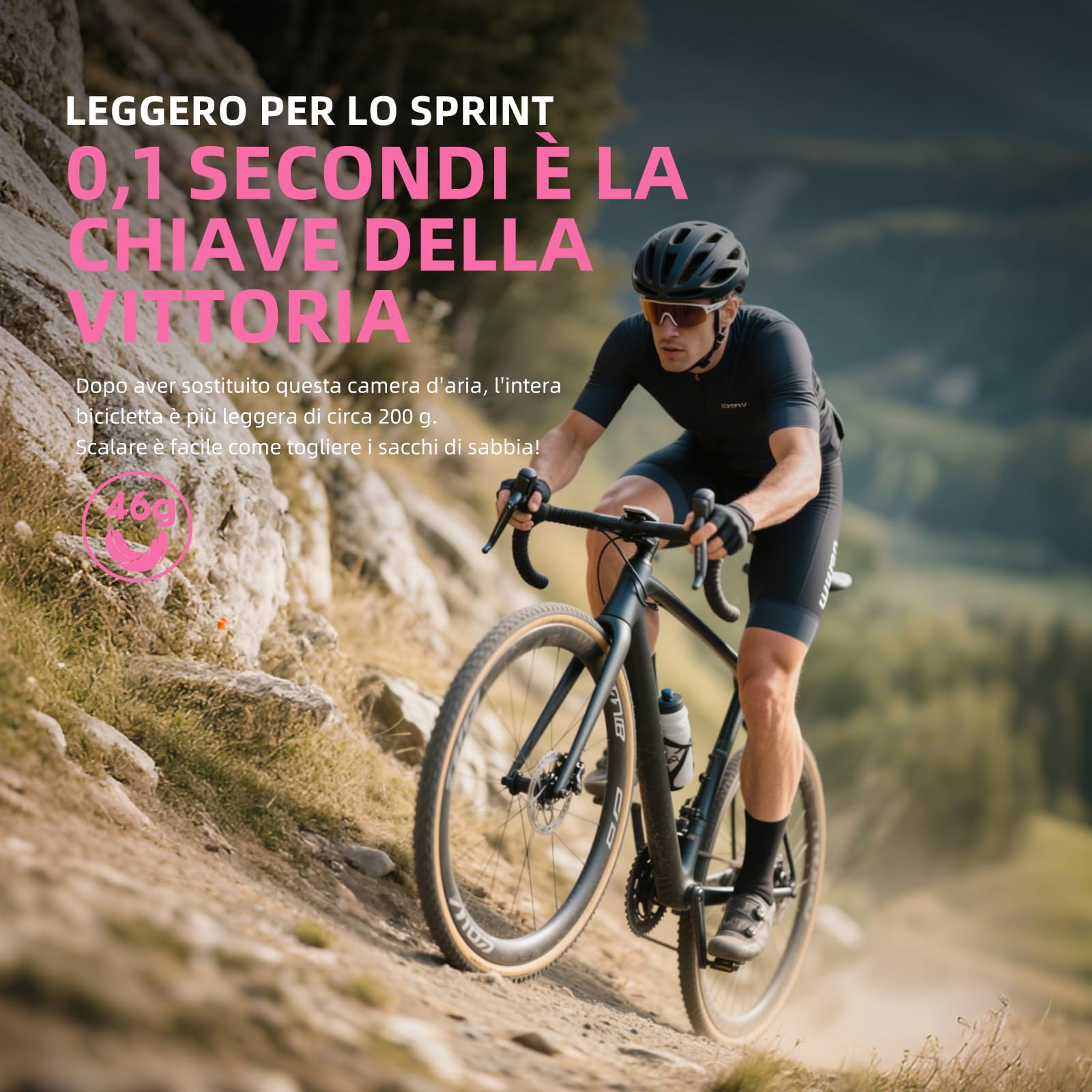 Lot de 2 chambres à air en TPU ultra léger 700 x 32–47C pour vélo de 28" avec valve Presta en métal 45 mm I VTT 29" I TPU vélo de route 28" (avec levier de pneu multifonction)