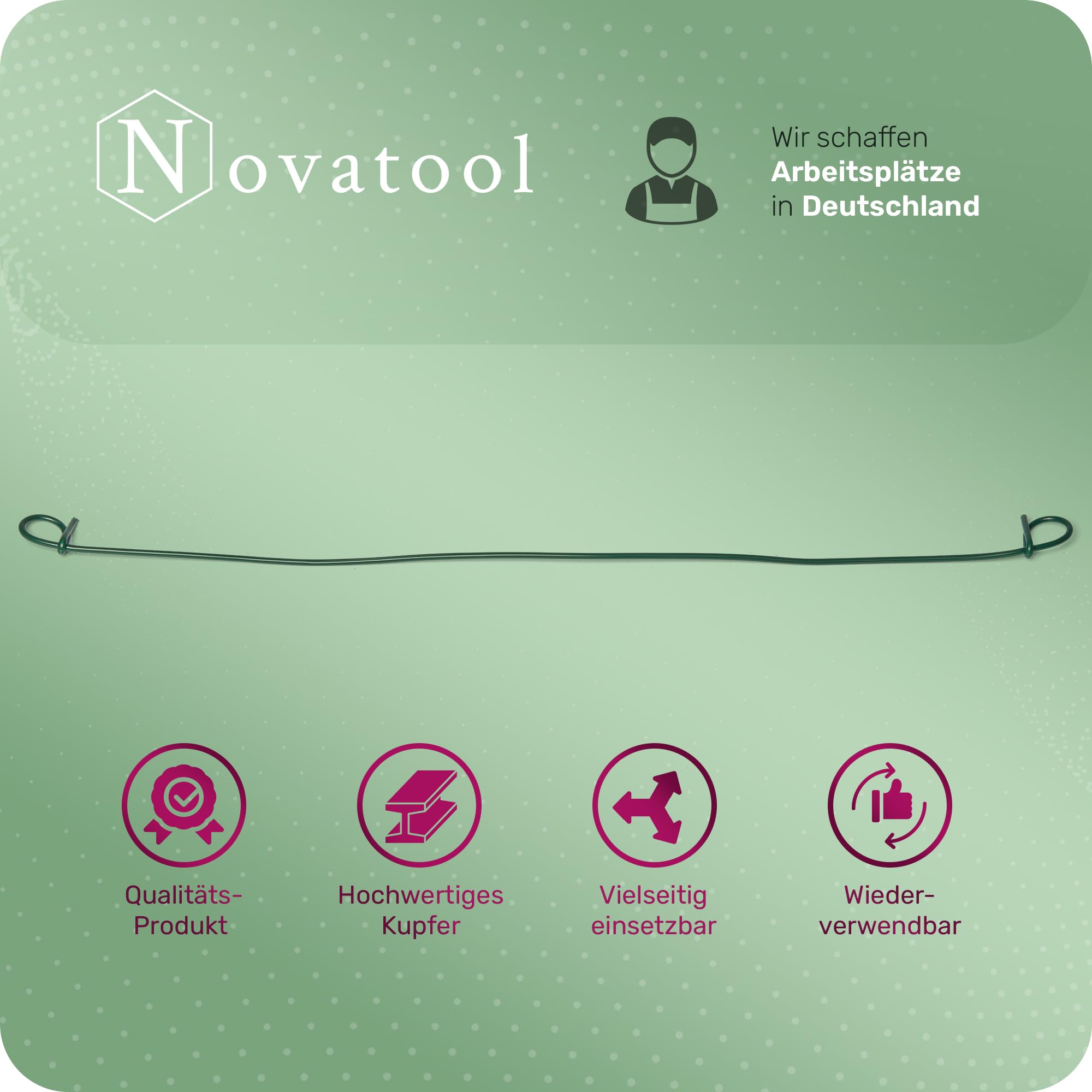 Novatool Cierres para bolsas de alambre (1000 – 5000 unidades, cobre, negro y verde)