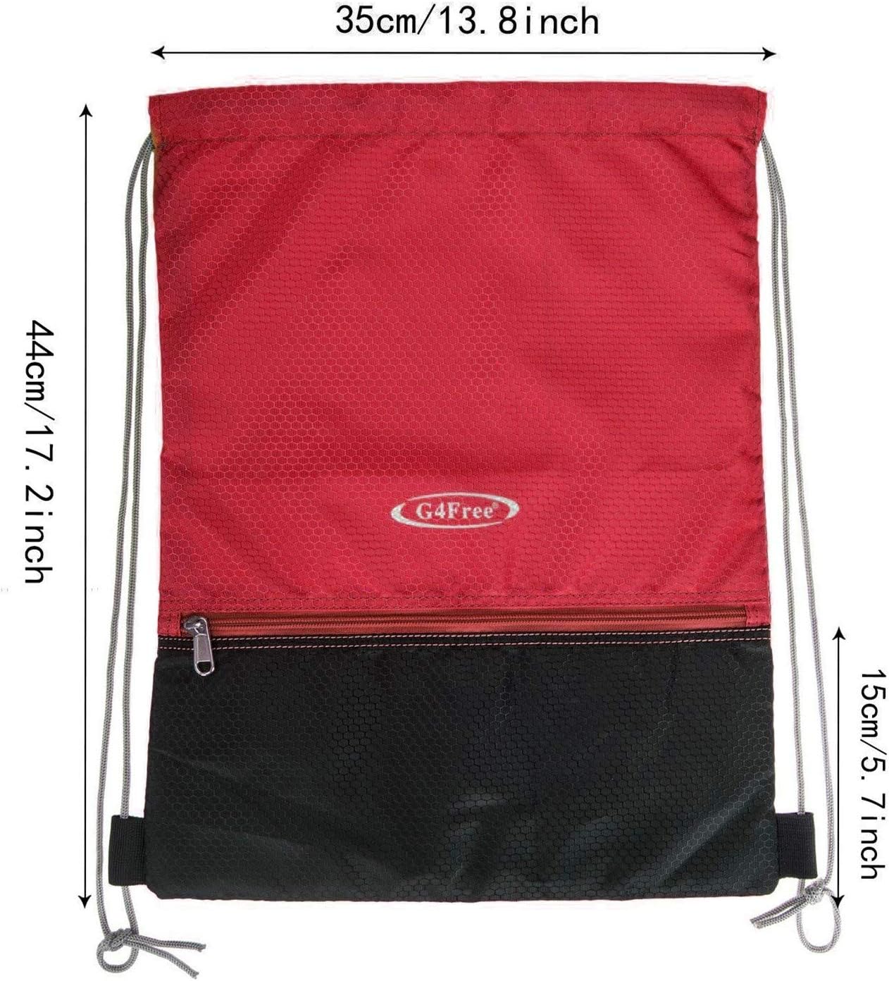 G4Free 15L Drawstring Backpack 15L&20L Cinch Bag String Backpack Gym Bag for Men Women Nylon