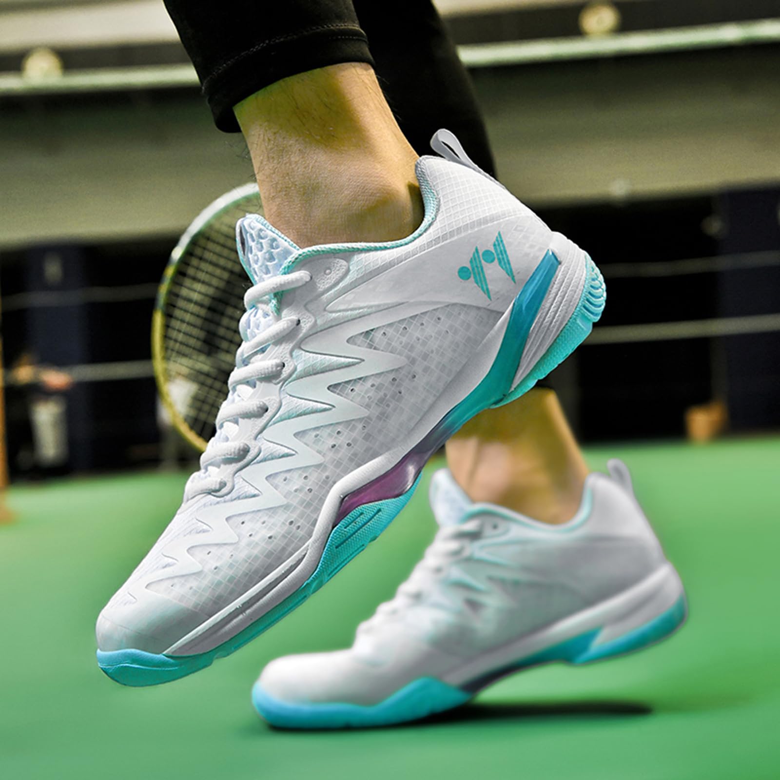 Doppelkraft - Zapatillas de bádminton competitivas con inserto de carbono