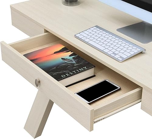 Miniatura 6 de Convenience Concepts Newport - Escritorio con 1 cajón, color marfil