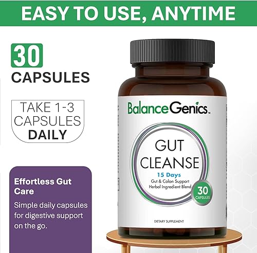 Miniatura 5 de Limpieza intestinal de 15 días - Limpiador de colon natural a base de plantas para apoyo digestivo - Suplemento diario de salud intestinal para