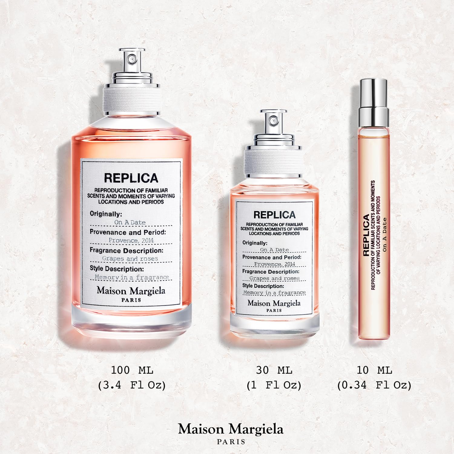 Maison Margiela - Replica - On a Date Eau de Toilette Set - Floral Fragrance - With Patchouli, Rose, & Black Current Accords - 1 Fl Oz & 0.3 Fl Oz Travel Size - Image 5