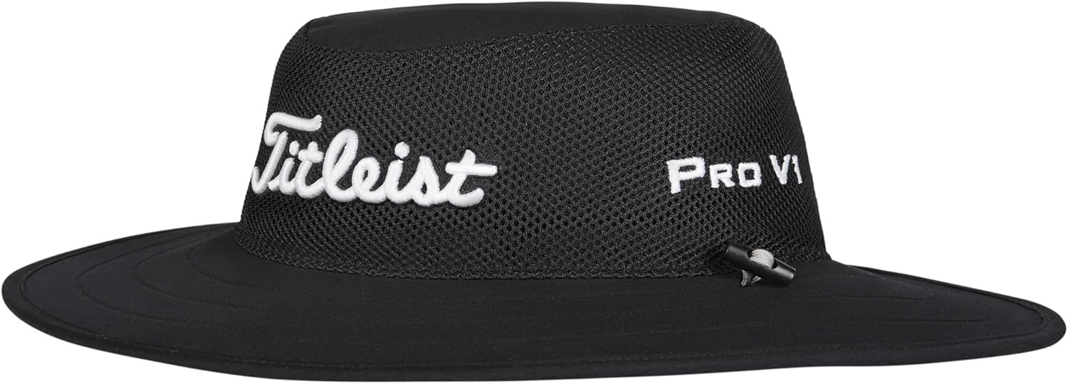 Titleist Men's Tour Aussie Mesh Black/White, One Size : Clothing, Shoes & Jewelry