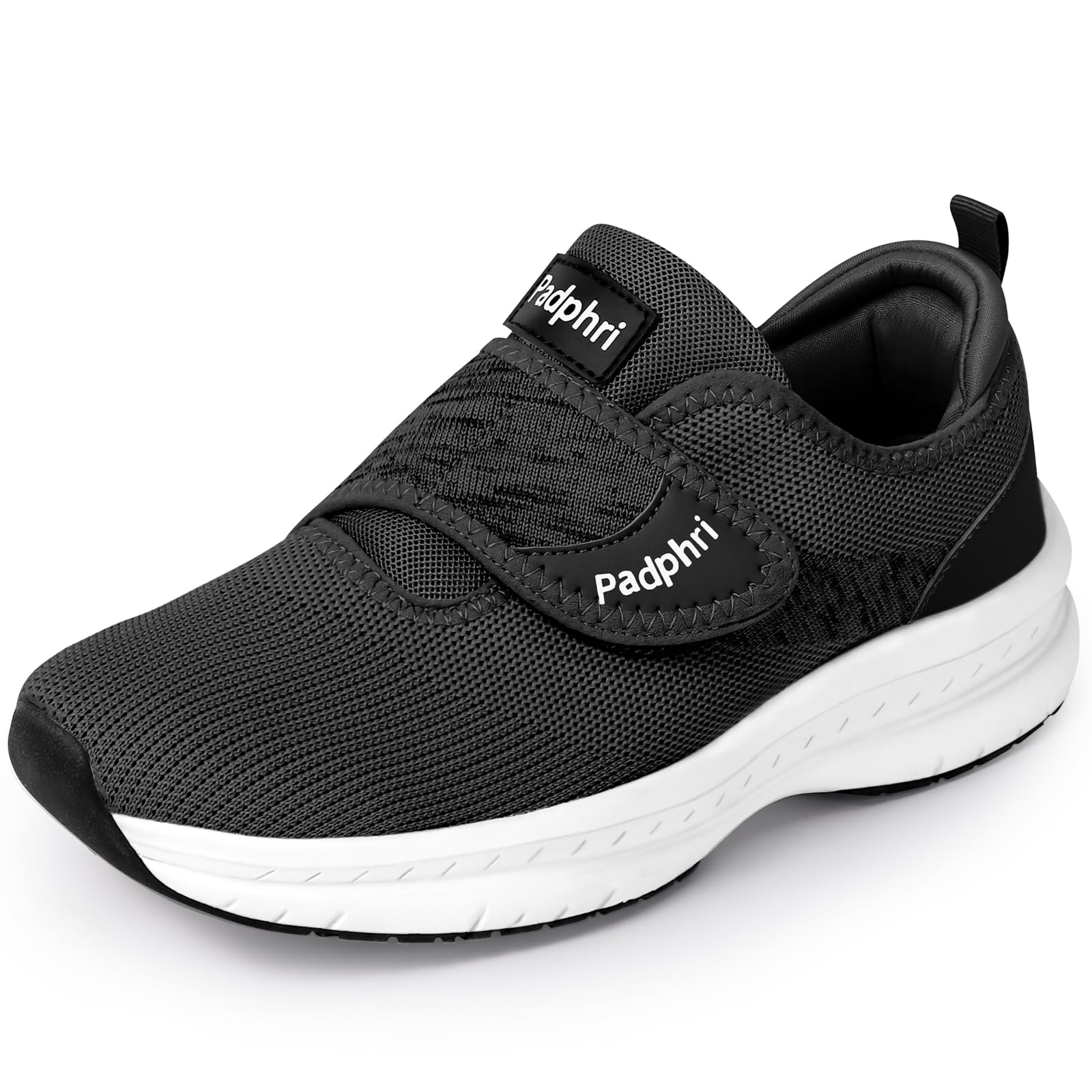 Diabetic Shoes for Men Extra Wide Width丨Walking Shoes for Elderly Foot Pain Relief Neuropathy丨Orthopedic Shoes for Swollen Feet Adjustable丨Zapatos