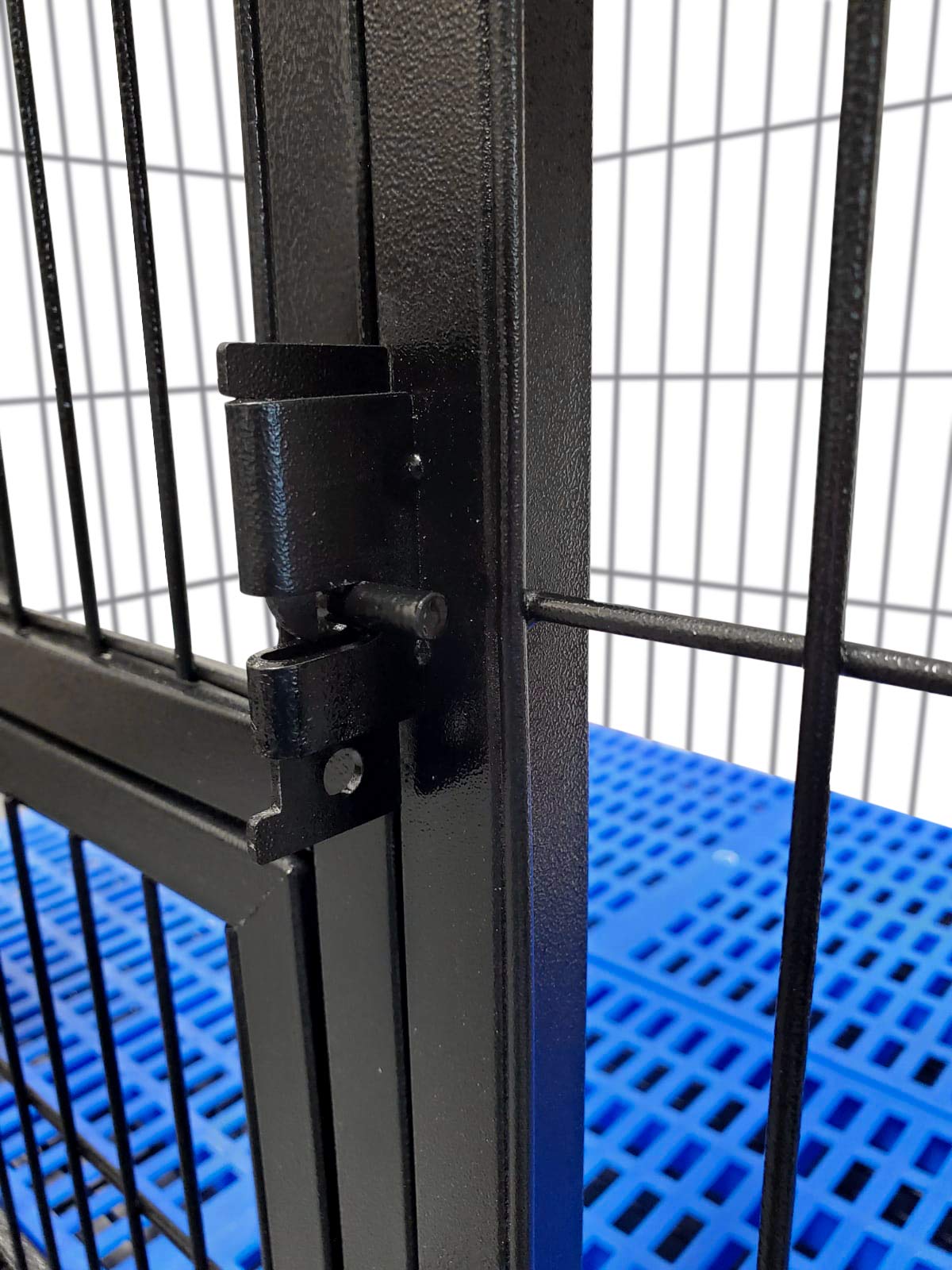 Buy Folding 43" Double Door Removable Divider Black, Open Top Heavy