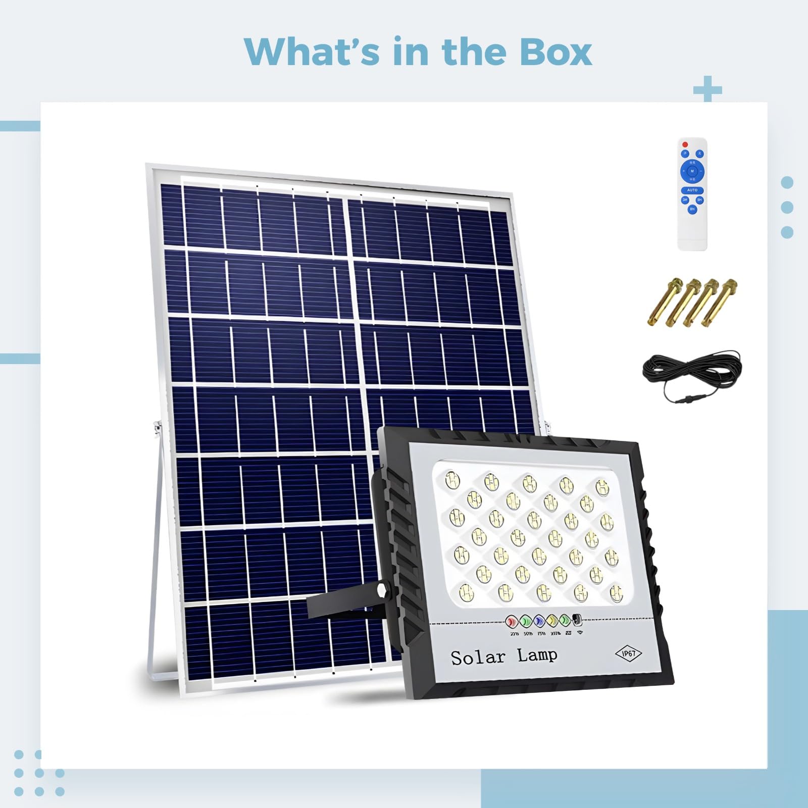 Reflectores solares para exteriores, 160 W, 8000 lúmenes, conversión fotovoltaica de alta eficiencia y carga solar rápida, IP65 impermeable, para jardines, patios, puertas, patios y espacios abiertos