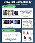 Chargeur sans fil 2Pack 15W Chargeur sans fil magnétique Fast Charger Pad pour Galaxy S25 Ultra/S24 FE/S23 Ultra/S22/S21/Z Flip 6 5 Google Pixel 9 8a 7a 8 7 Pro | Technologie d'aimant forte