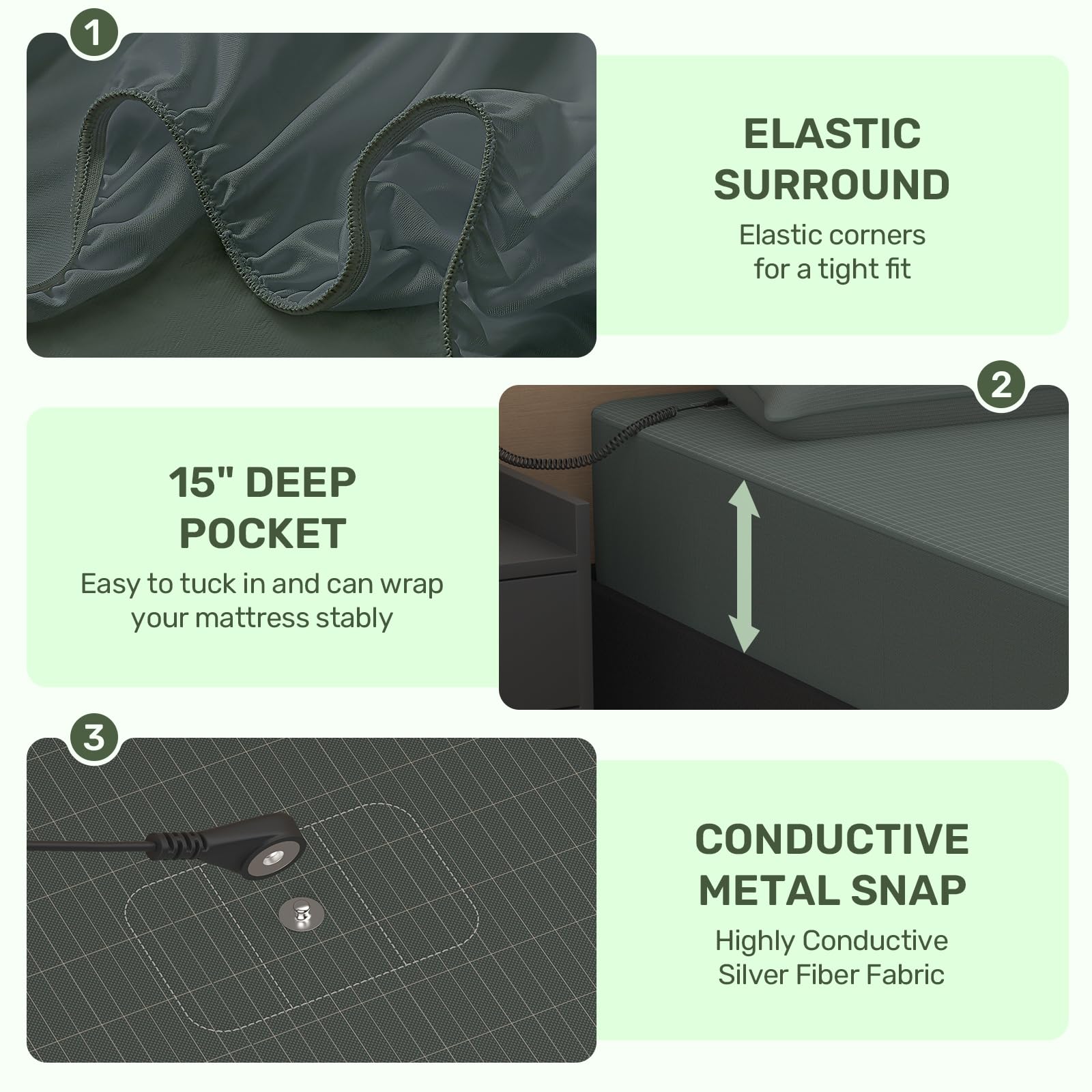 Aazon.co: Reaks Grounding Sheets Queen Size, 95% Cotton + 5% Pure Aazon.co: Reaks Grounding Sheets Queen Size, 95% Cotton + 5% Pure