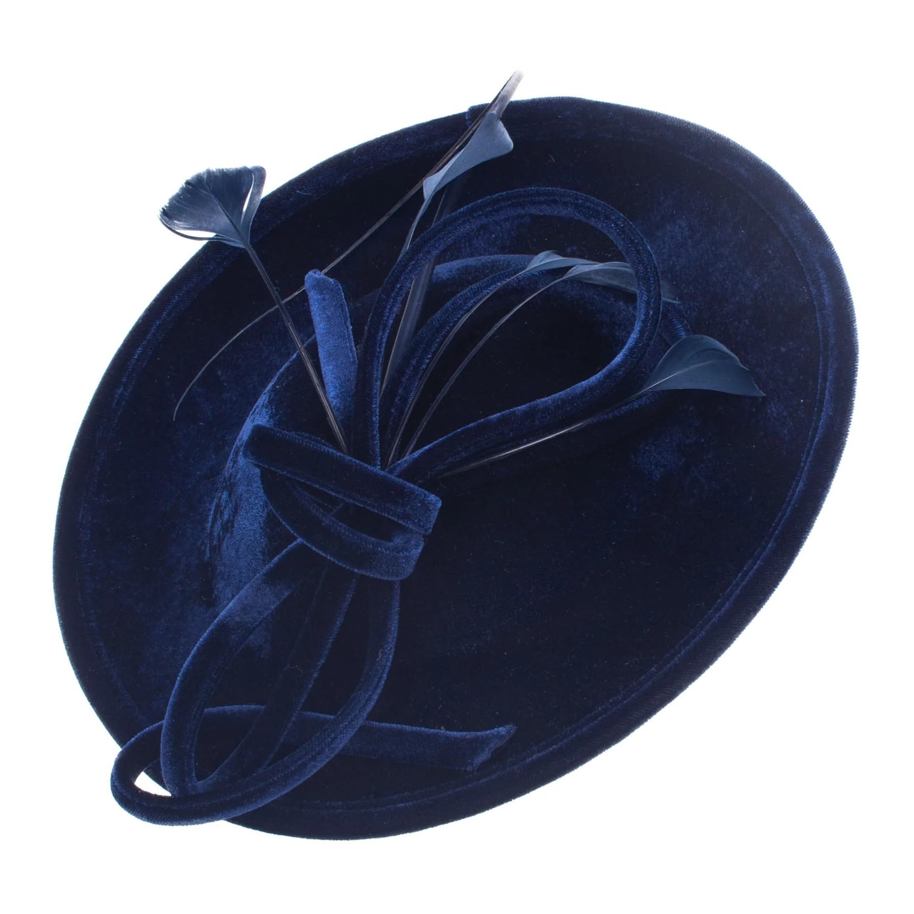 Cappello Da Sposa Elegante copricapo da donna in velluto ad anello for occasioni nuziali, chiesa o cerimonia Per Le Donne