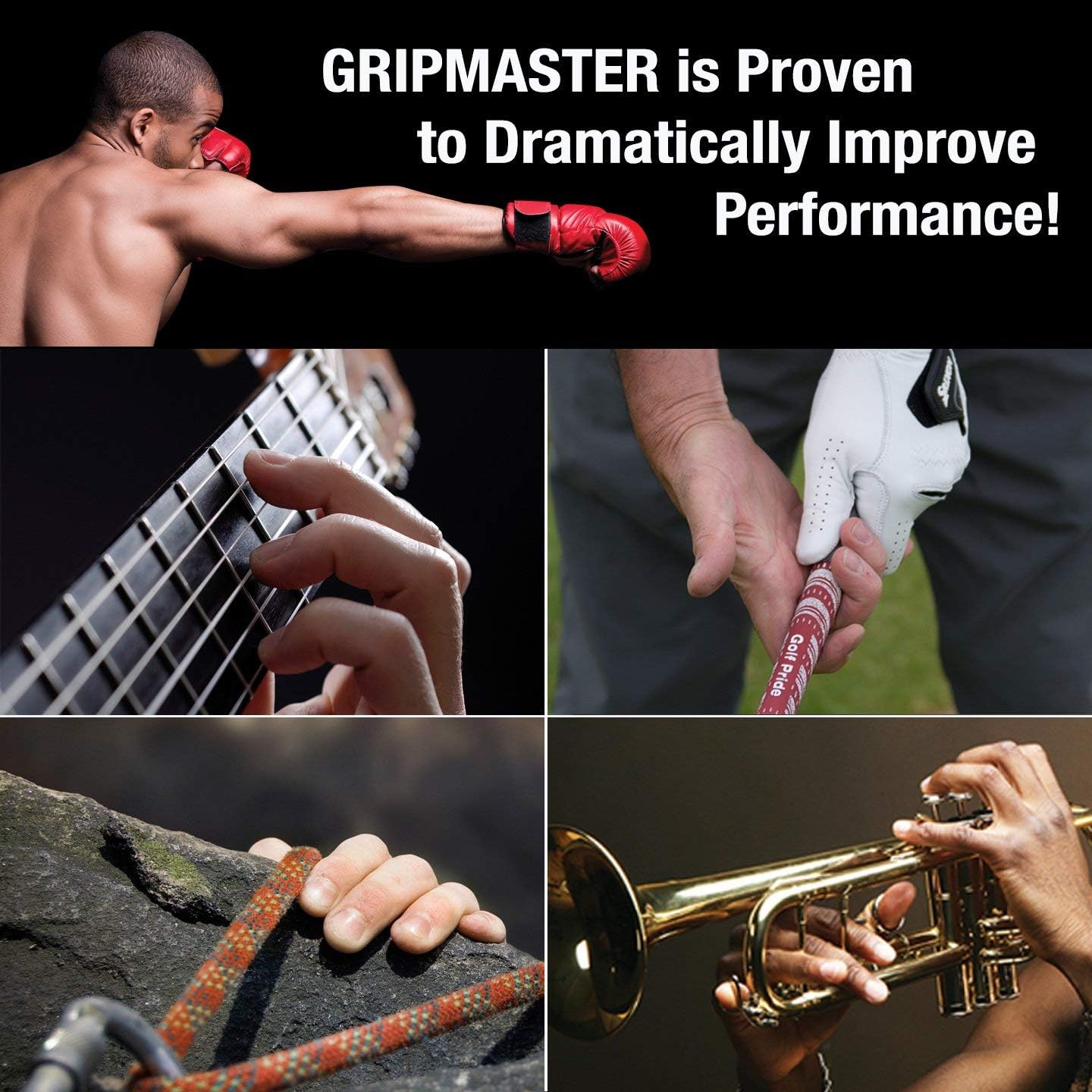 Prohands Gripmaster Hand Exerciser, Finger Exerciser (Hand Grip Strengthener), Spring-Loaded, Finger-Piston System, Isolate & Exercise Each Finger