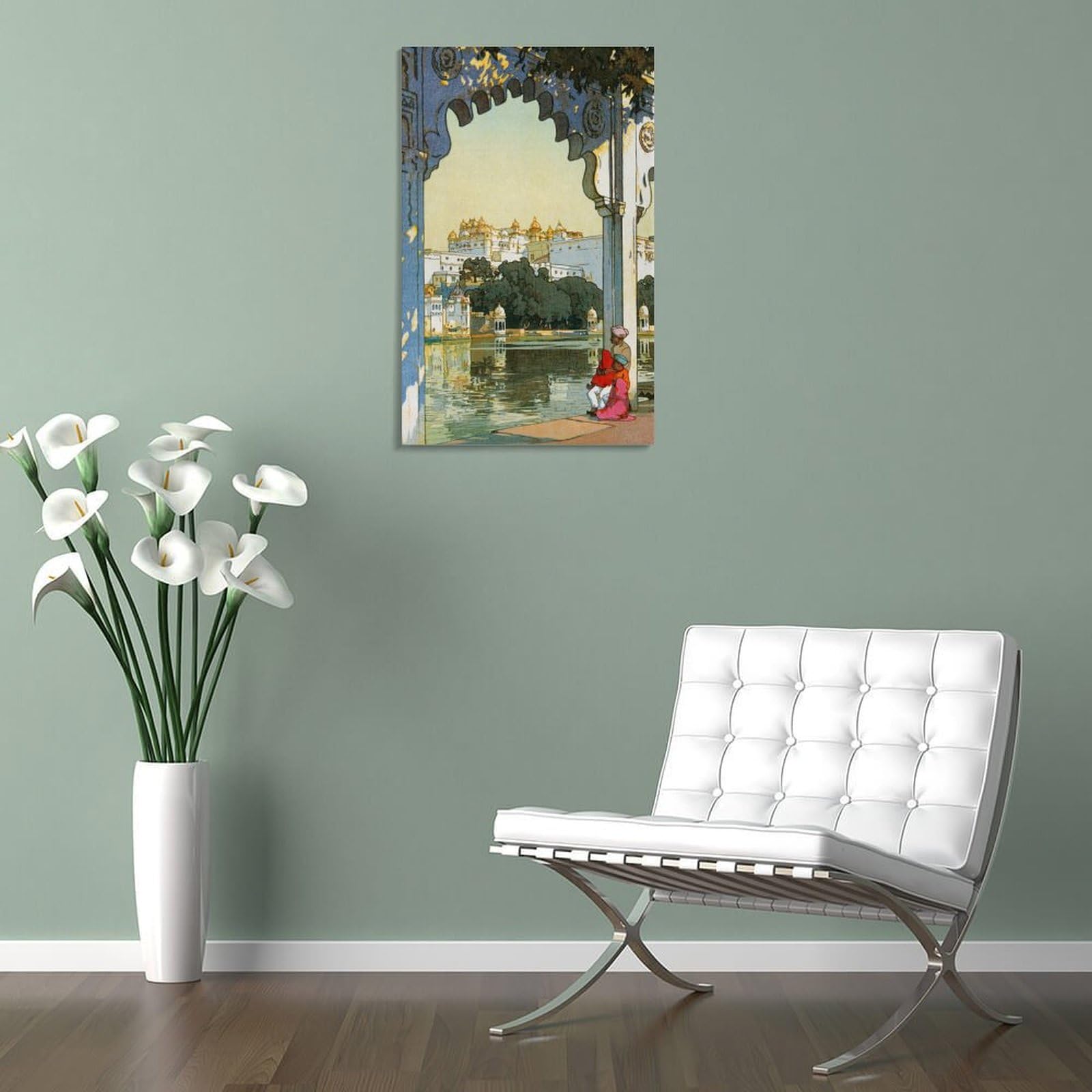 Amazon.co.jp: 吉田博よしだ ひろし浮世絵『ウダイプールの城』 偉大な