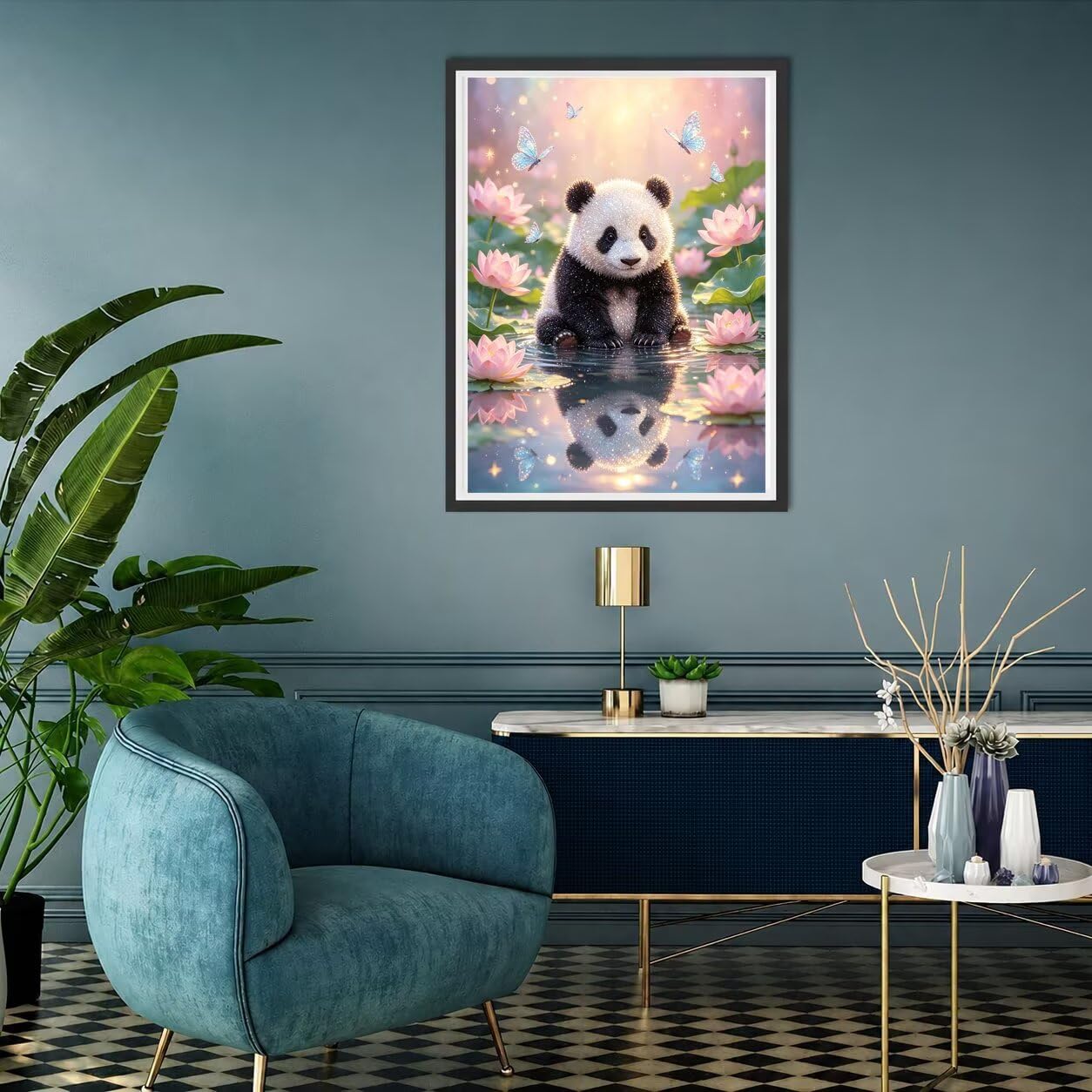 5D Diamond Painting Kit Completo Panda Pittura Diamante DIY 60x80-1324
