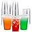 Lilymicky 16oz Clear Plastic Drinking Cups (90 Pack) with Strawless Sip Lids, Disposable Cups for Iced Coffee, Smoothie, Slurpee, or Any Cold Drinks