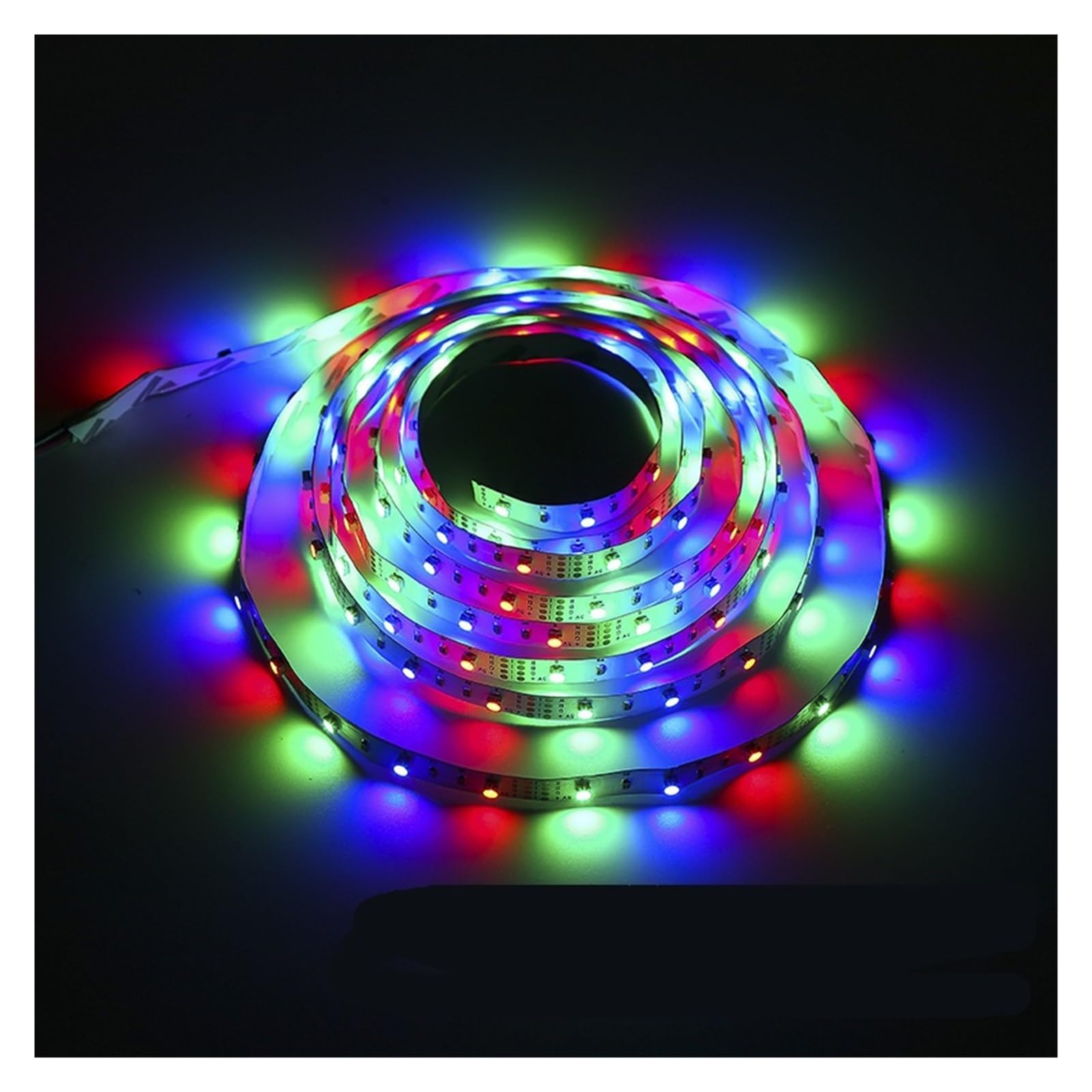 5 metrów 2835USB taśma świetlna RGB wodoodporna taśma epoksydowa do wyścigów konnych 8 mm, szeroki pasek świetlny, mobilny zasilacz do komputera (rozmiar : Przycisk USB Glue RGB)