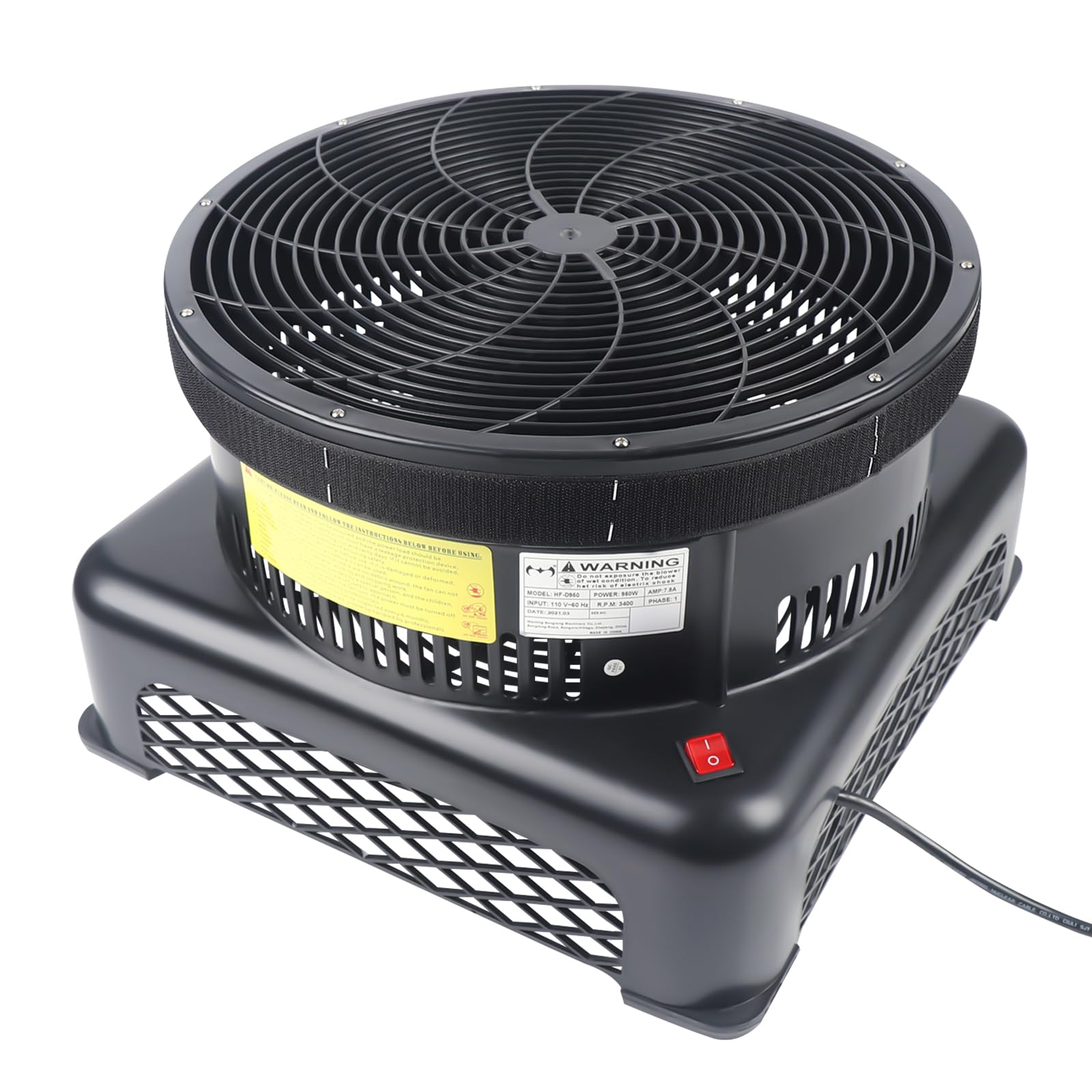 Dfmyhked 950W Air Blower Fan, Inflatable Tube Man Blower for Tube Man 110V Fan with 420Pa Wind Pressure Compatible with 19.69ft Inflatable Dancers and Puppets