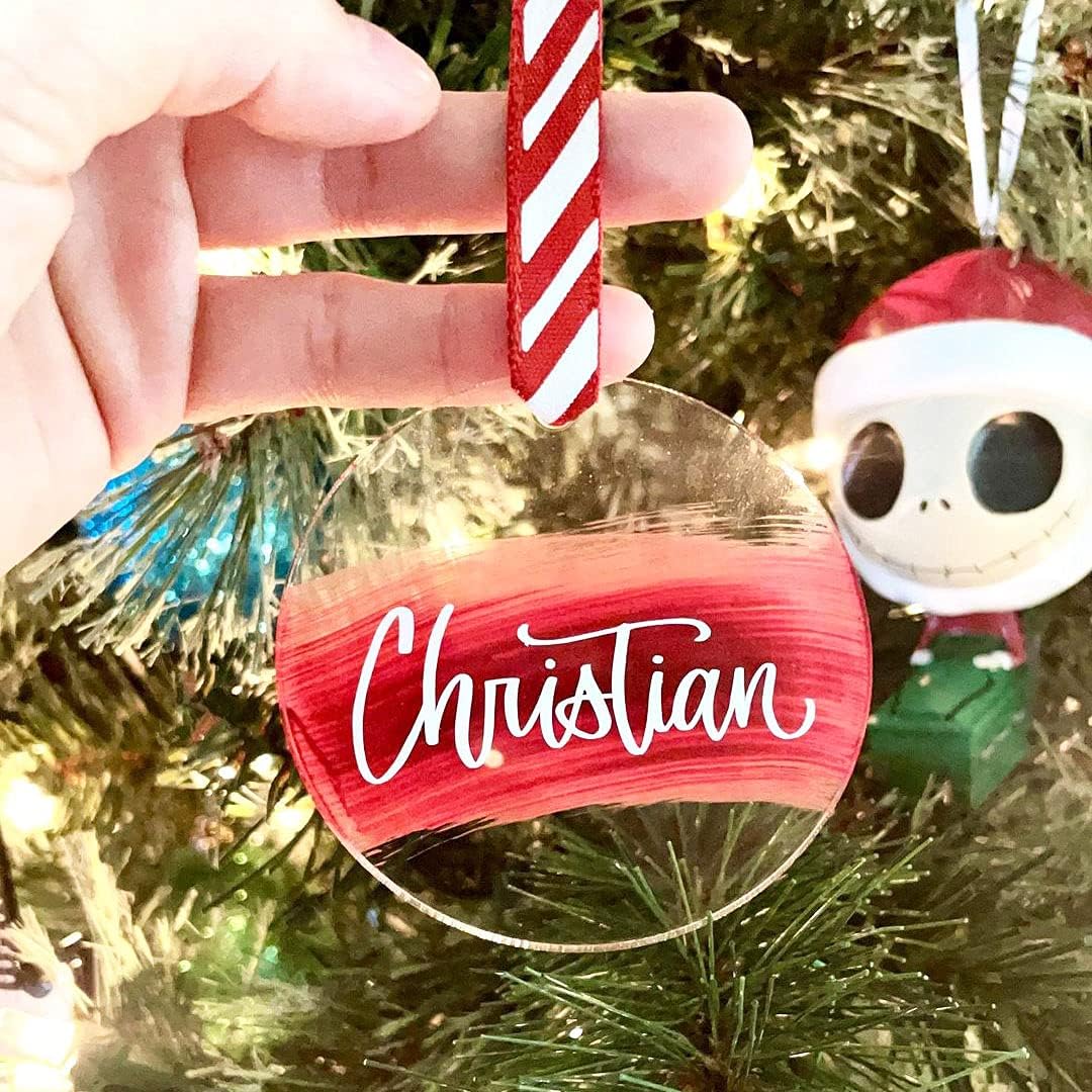 Clear Acrylic Round Blanks Discs with Hole, Perfect for DIY Acrylic KeyChains, Gift Tags, Christmas Ornaments image 3