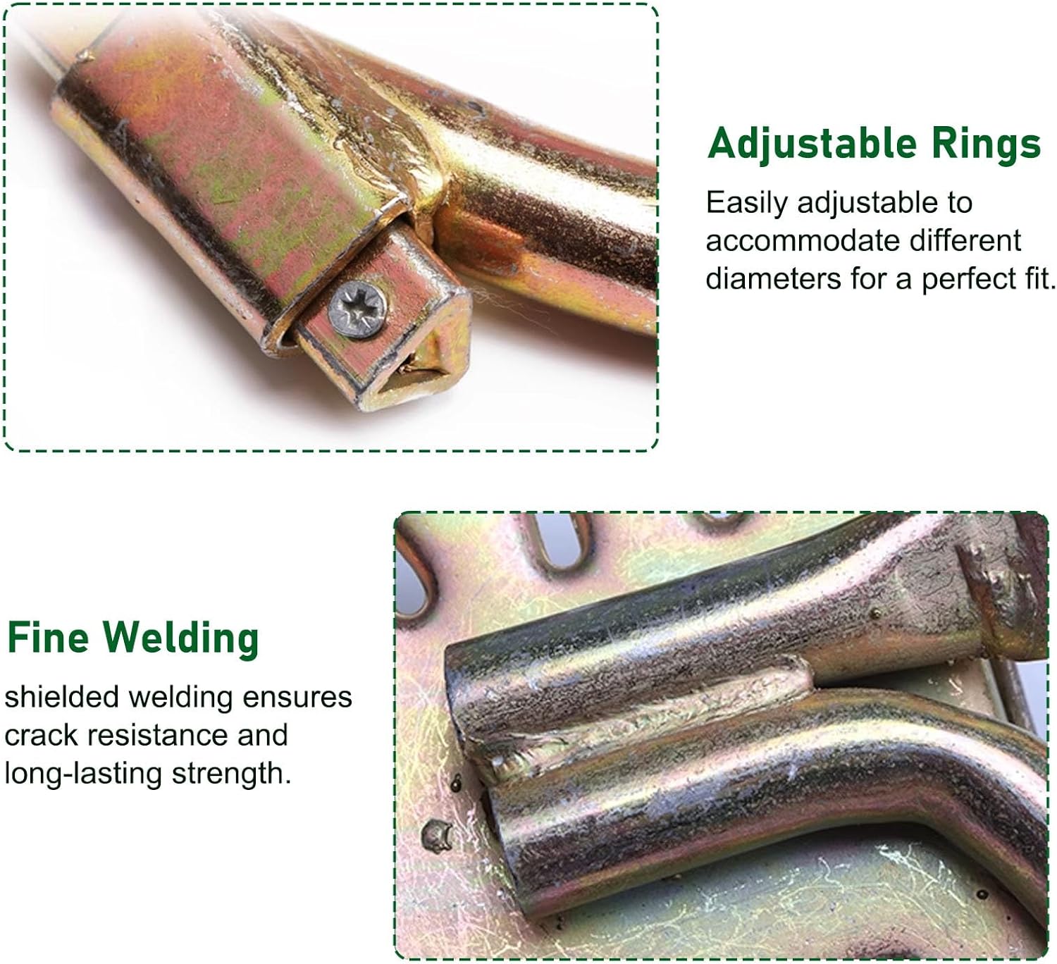 Portable Sawing Tree Climbing Spikes, Tree Spikes for Outdoor Activities, Adjustable Tree Climbing Equipment, Anti Slip Upright Climbing Gear(400 Model)